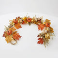 1.5m Pre-Lit Pumpkin Autumn Garland with 20 Warm White LED Lights