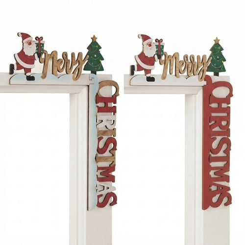 3D Wooden Santa Door Frame Sign