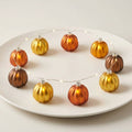 9 Metallic Pumpkin LED Micro String Lights with 6-Hour Timer