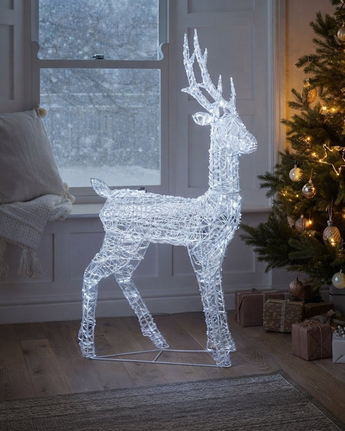 Acrylic LED Reindeer Figure, 4 ft