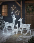 Acrylic Reindeer Family Light-Up Set