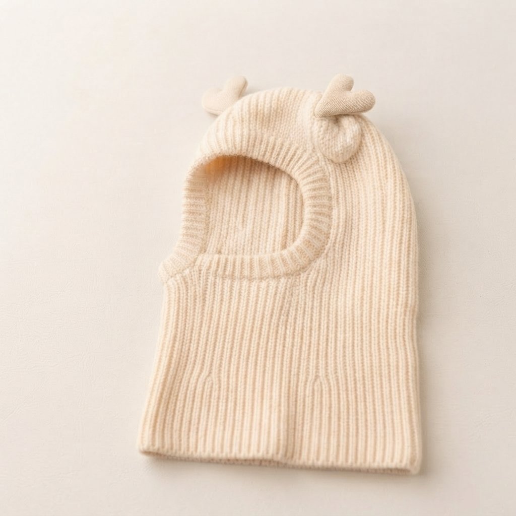 Baby Knit Balaclava with Bear Ears