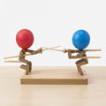 Balloon Fencing Duel – Wooden Puppet Game