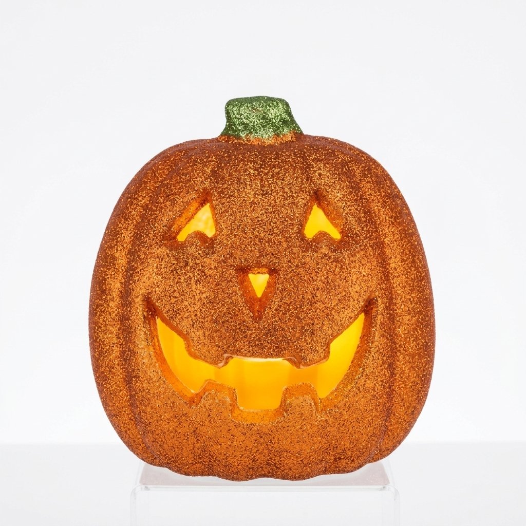 Battery-Operated Light-Up Jack-o'-Lantern Pumpkin Decoration for Indoor and Outdoor Use