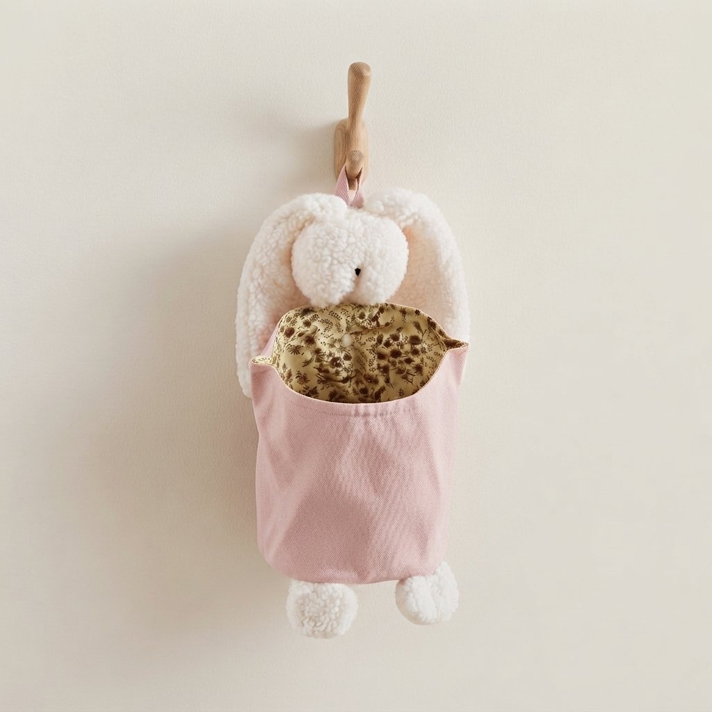 Bunny Nursery Storage Caddy with Pocket