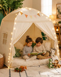 Children's Play Tent with Lights & Flags