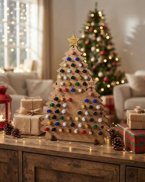 Christmas Tree Bottle Advent Calendar