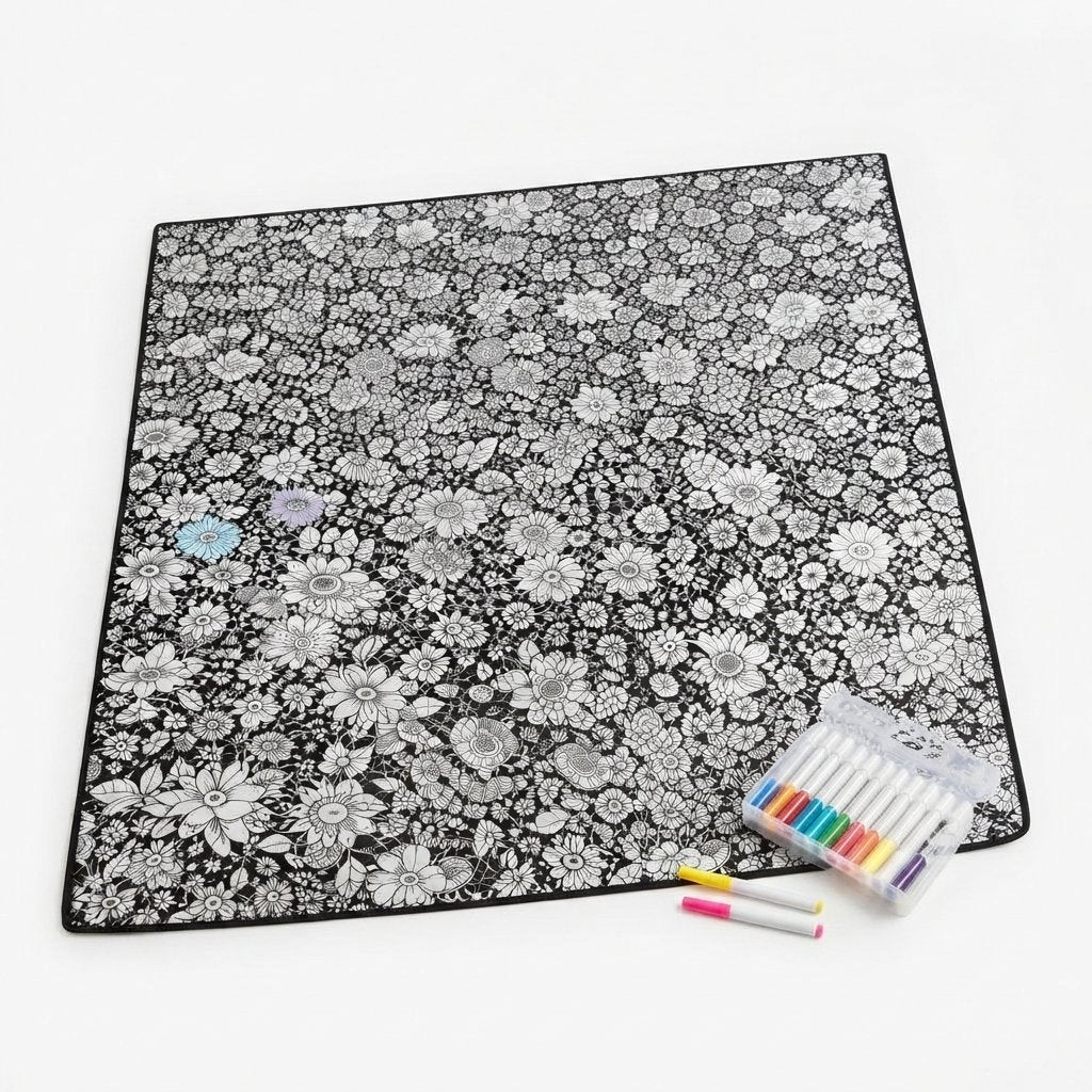 Colour-In Plush Blanket – Washable