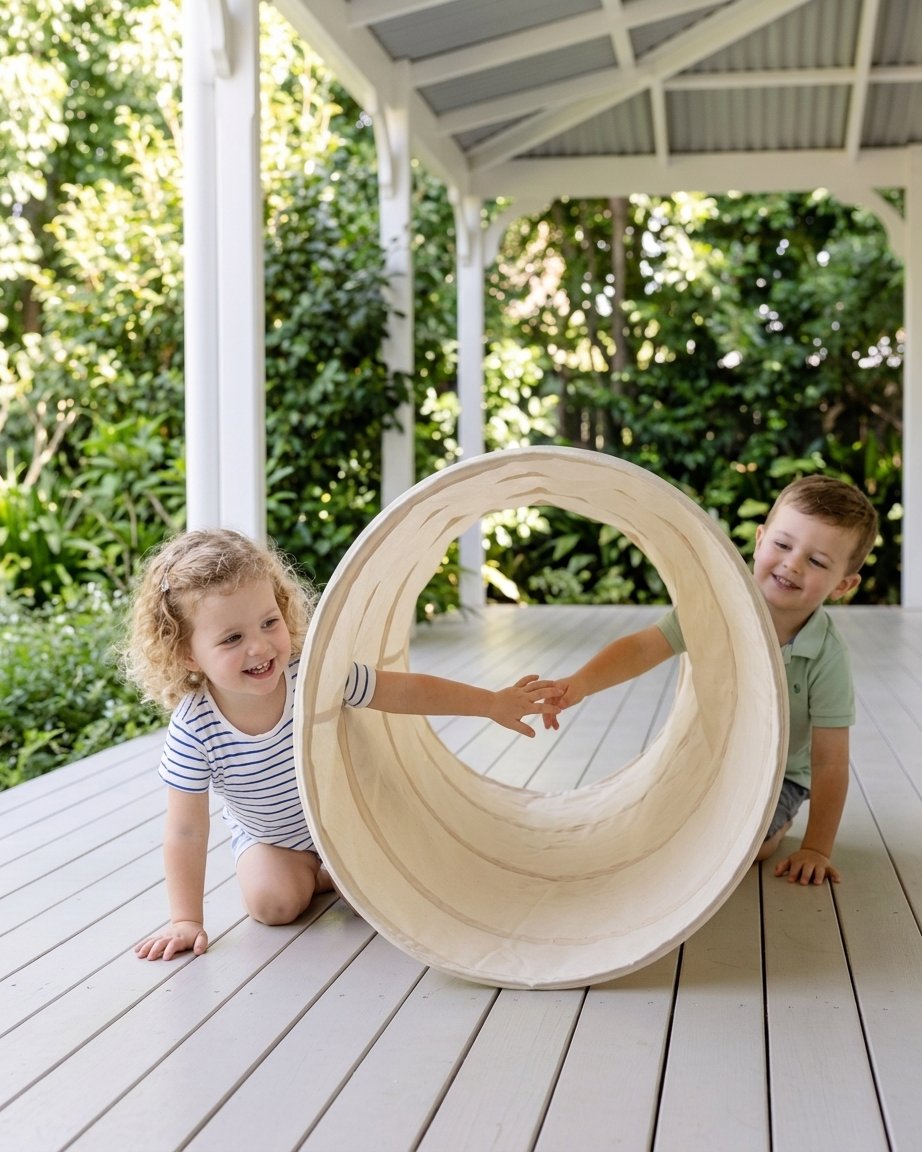 Cotton Canvas Play Tunnel – Oat