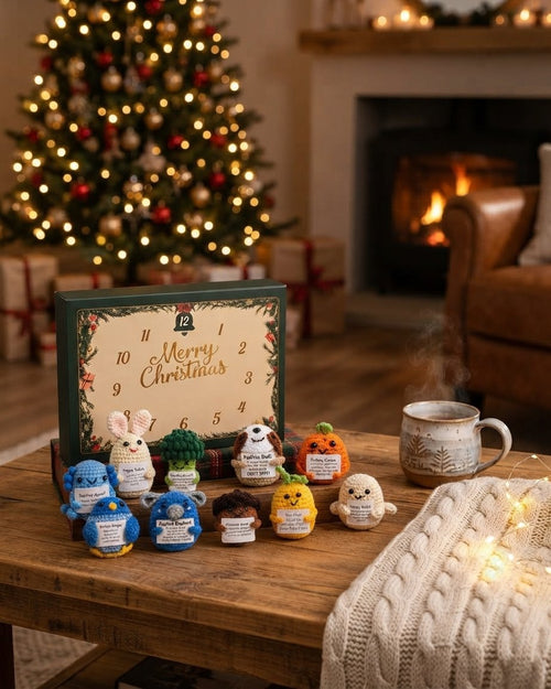 Crochet-Style Advent Calendar, 24 Figures