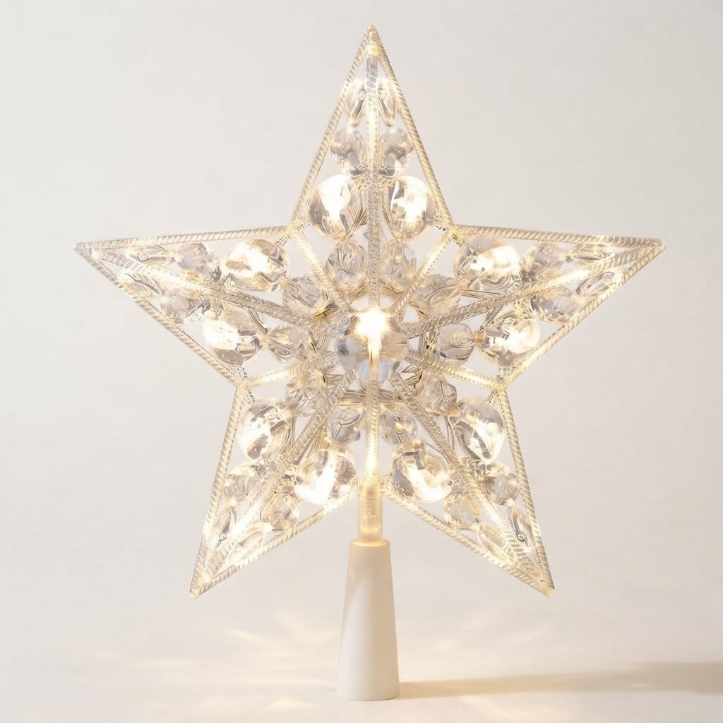 Crystal LED Star Tree Topper