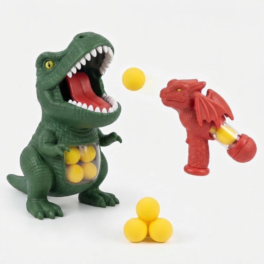 Dinosaur Ball Blaster & T-Rex Target Set