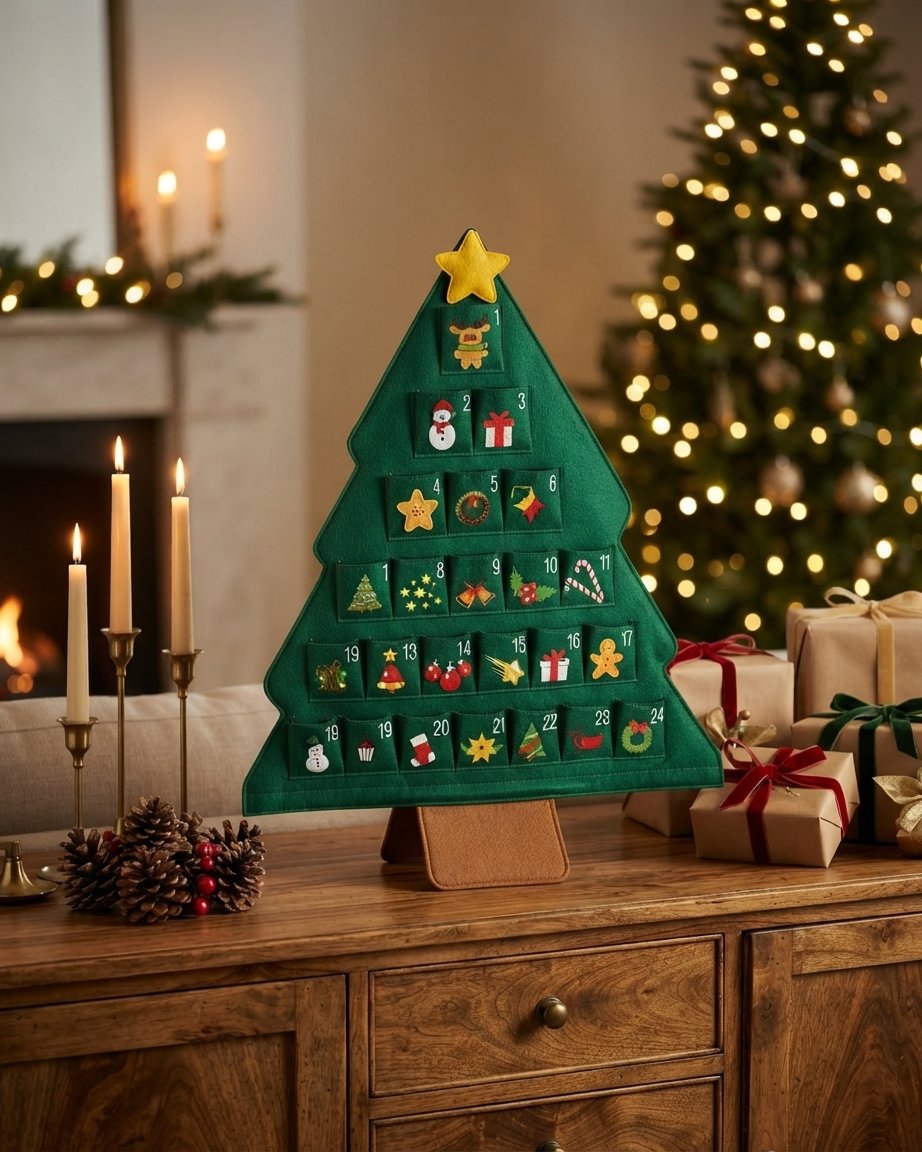 Felt Christmas Tree Advent Calendar