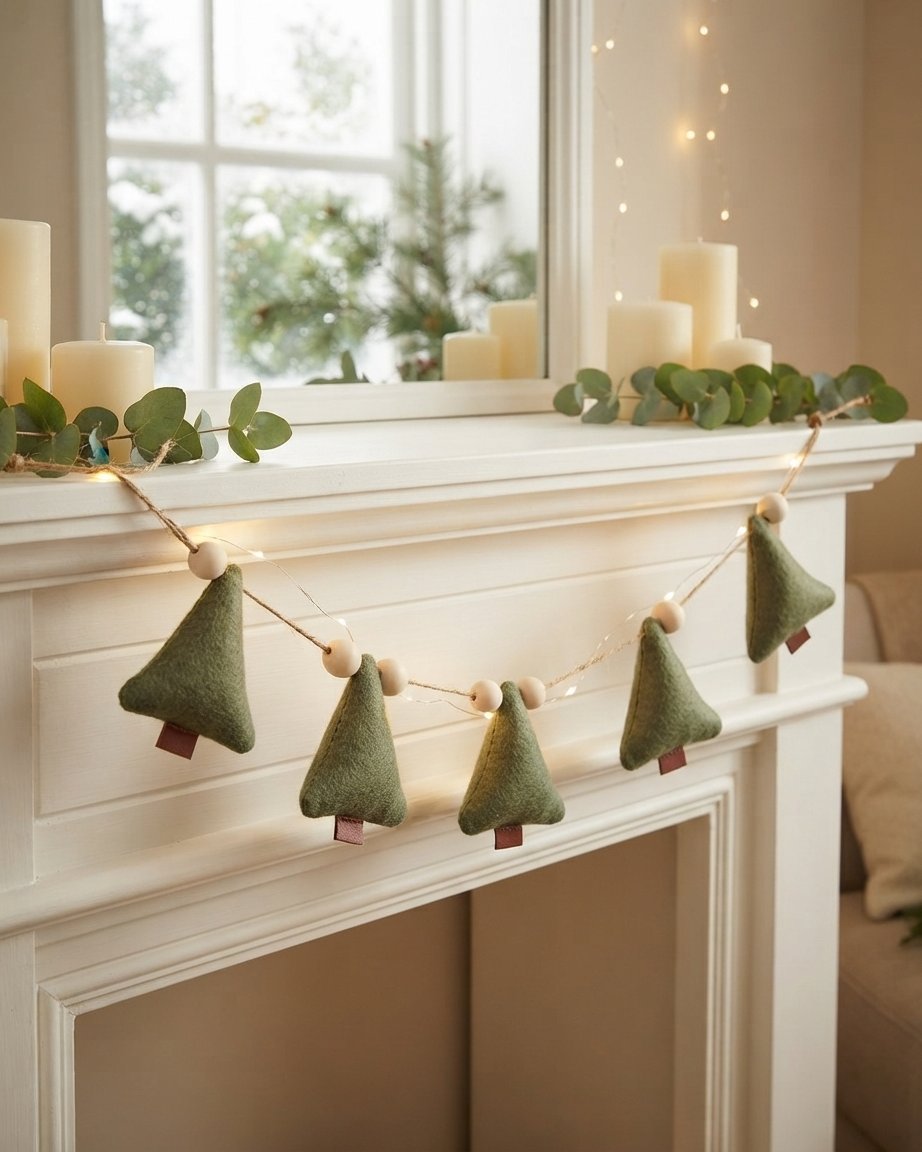Felt Christmas Tree Garland