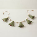 Felt Christmas Tree Garland with Beads