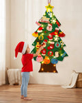 Felt Christmas Tree with Lights for Kids