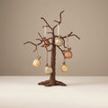 Felt Twig Tree and Hanging Glass Pumpkin Decorations Bundle