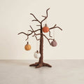Felt Twig Tree with Hanging Felt Pumpkin Decorations Bundle