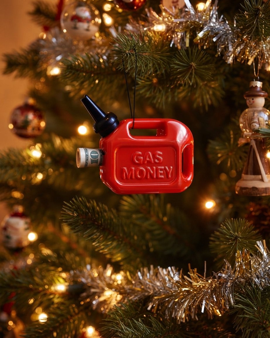 Gas Money Christmas Tree Ornament