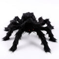 Giant Hairy Spider Halloween Decoration Set with Stretchable Web – 2 Spiders Included