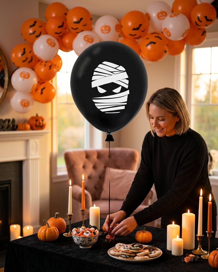 Halloween Balloon Garland Kit – Bats, Pumpkins & More