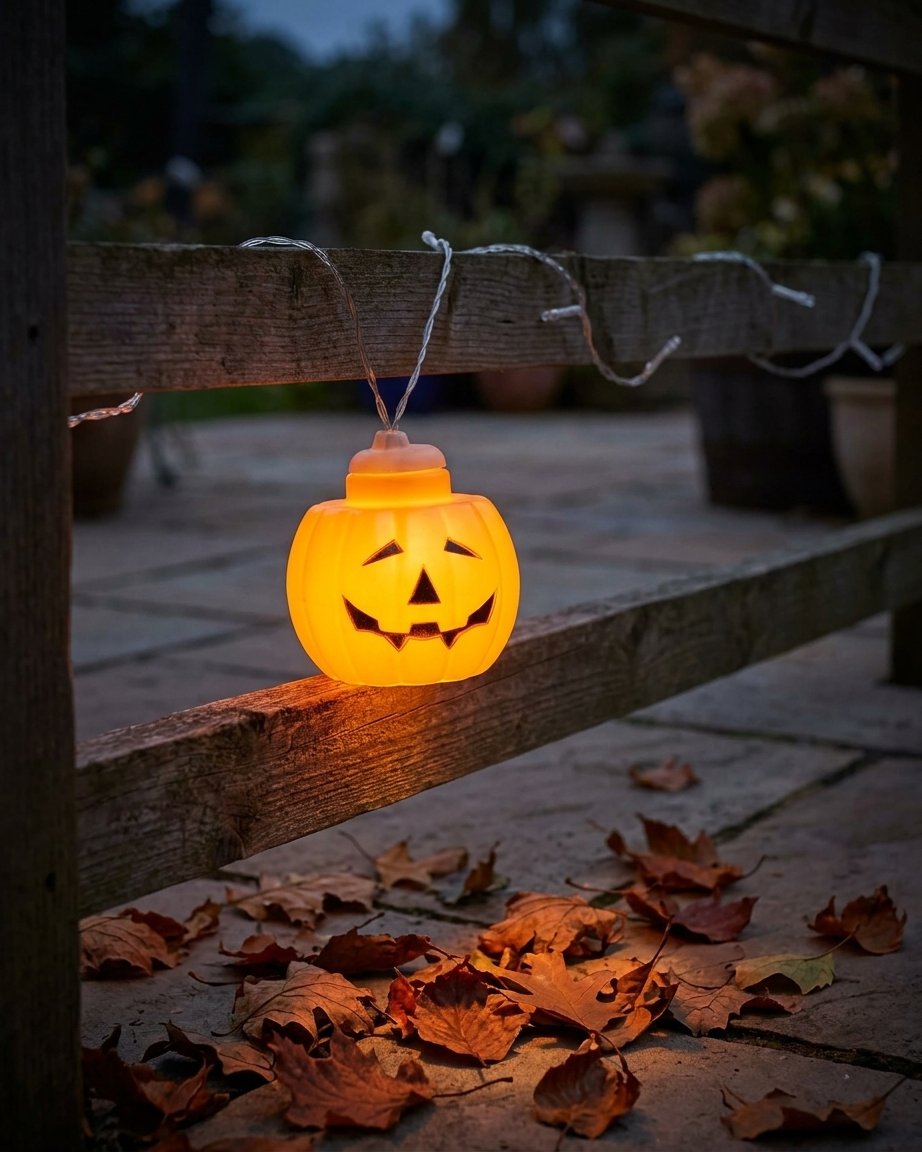 Halloween LED String Lights with Spooky Shape Covers