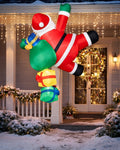 Inflatable Tumbling Santa with LED Lights