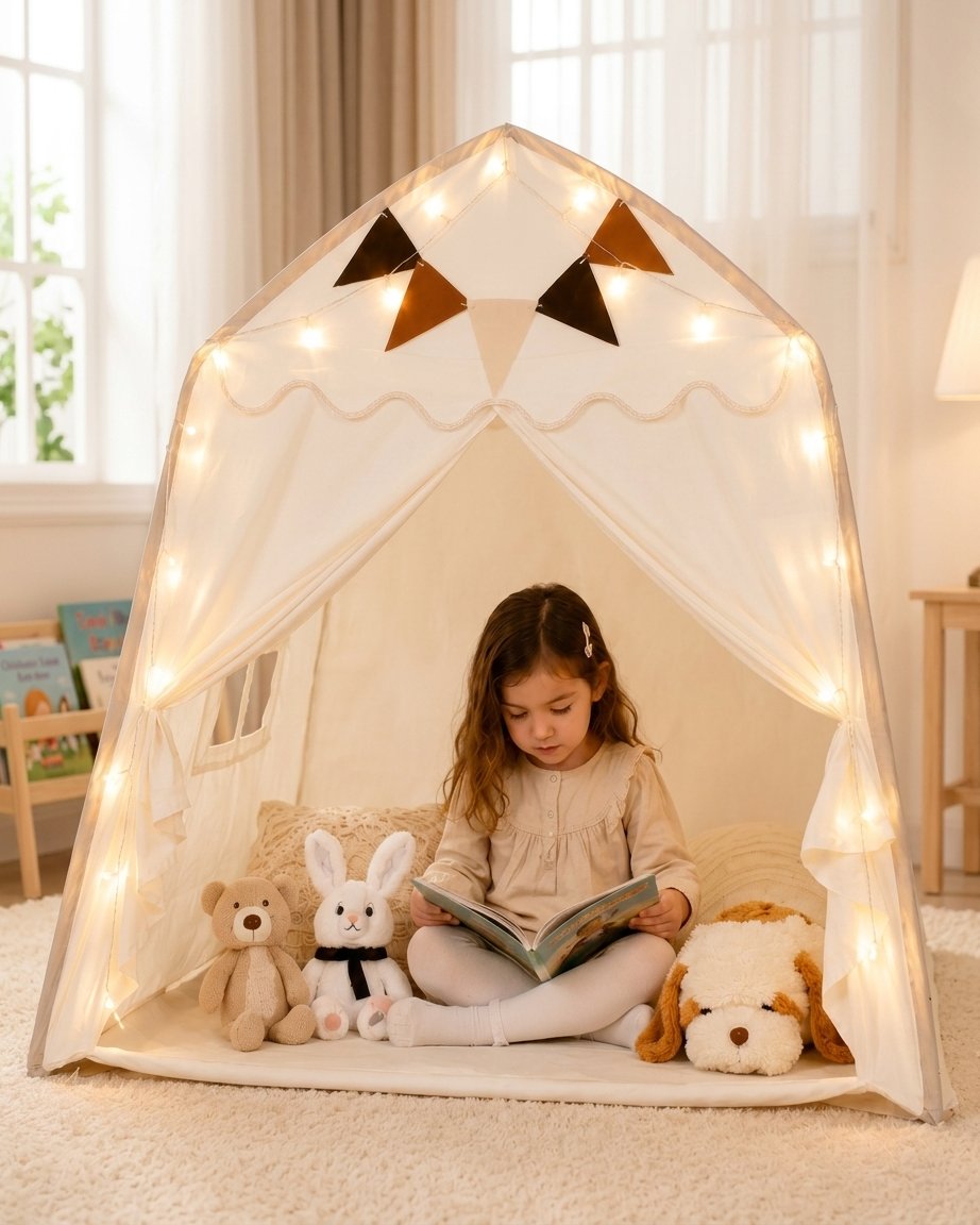 Kids Play Tent with Fairy Lights