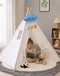 Lace Teepee Tent with Cloud Garland