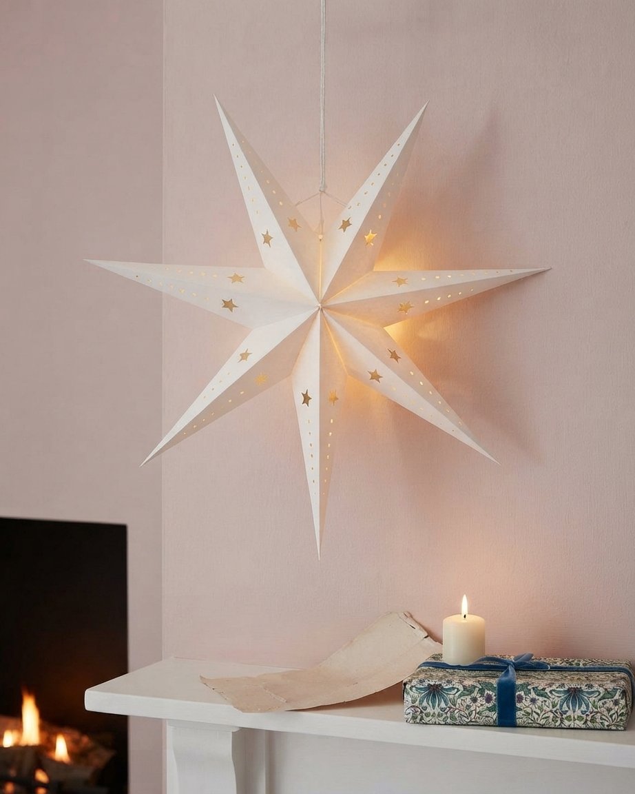 LED Paper Star Christmas Decoration