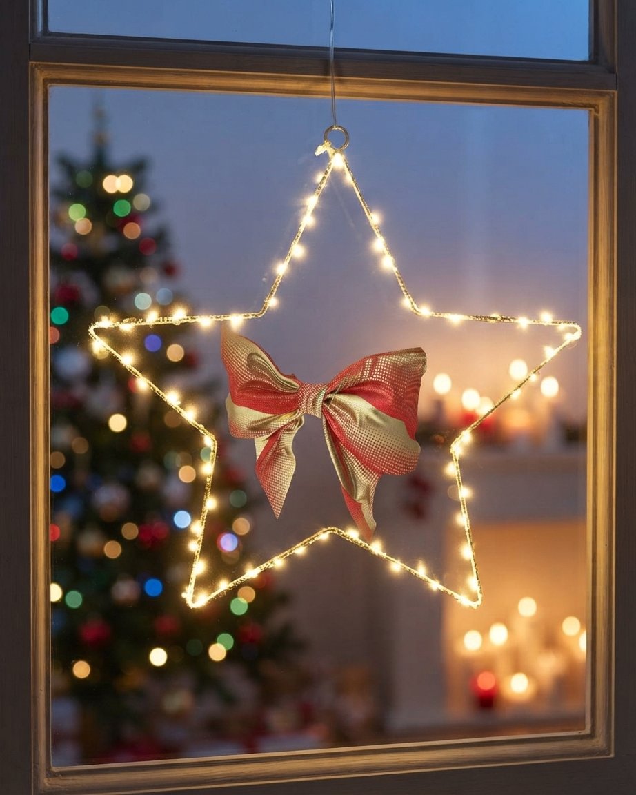 LED Star Hanging Light, Warm White