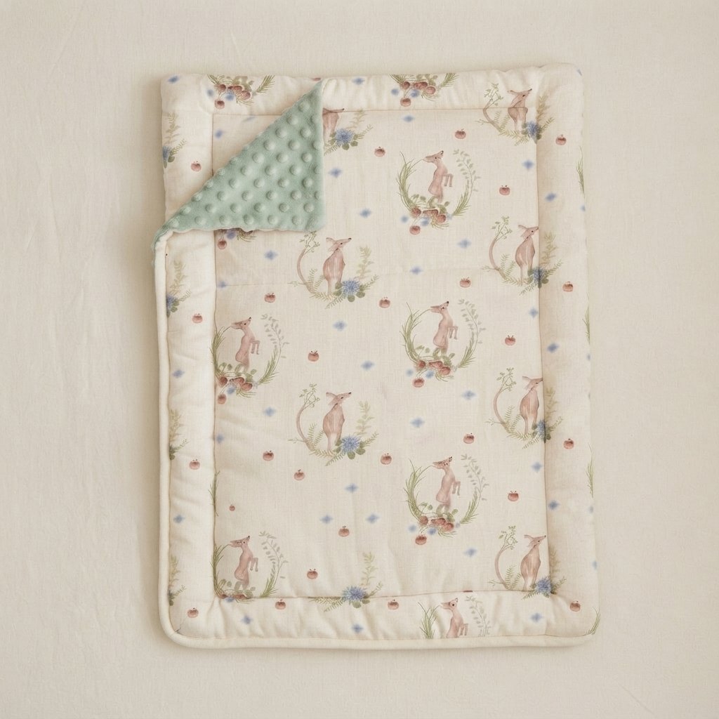 Linen Baby Changing Mat – Cushioned