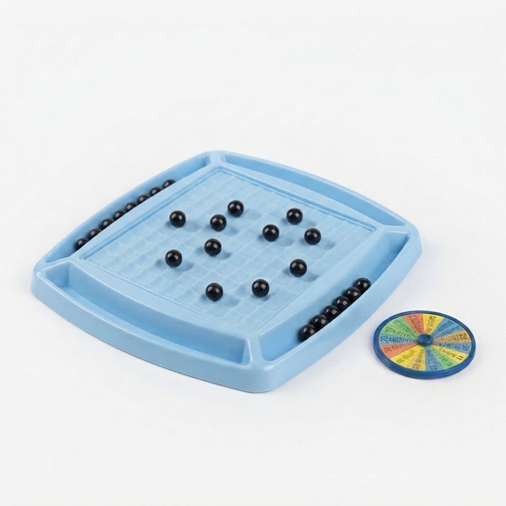 Magnetic Ball Strategy Game with Spinner