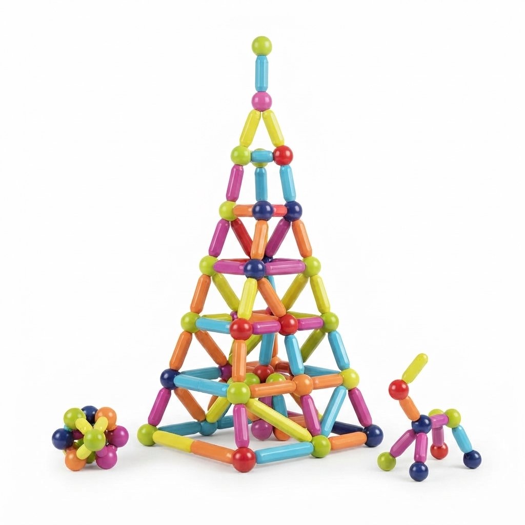 Magnetic Rods & Balls Construction Set