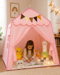 Pink Kids Play Tent with Canopy
