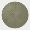Quilted French Linen Round Play Mat