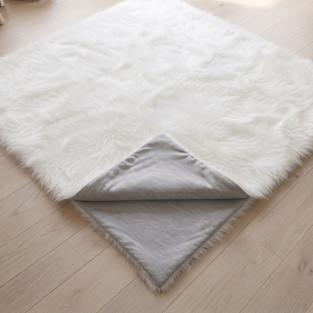 Reversible Faux Fur Baby Play Mat