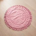 Round Ruffle Playmat in Rose