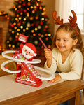 Santa Climbing Track Slide with Lights
