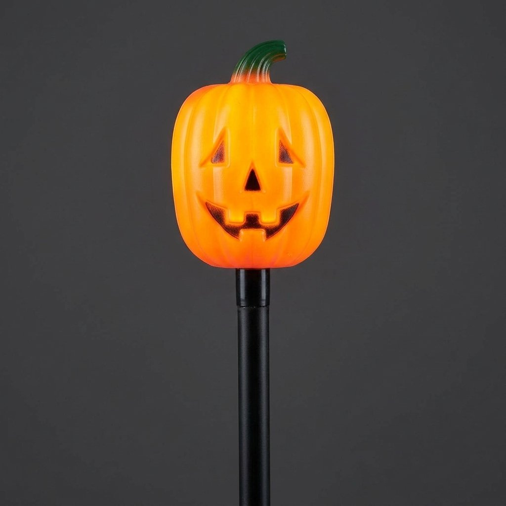 Set of 3 Halloween Jack-o'-Lantern Outdoor Stake Lights