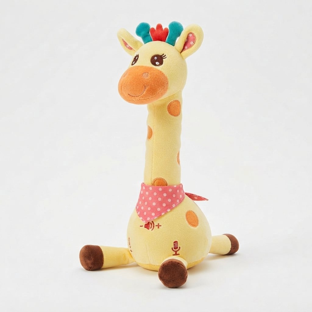 Singing Giraffe Plush Toy with Lights