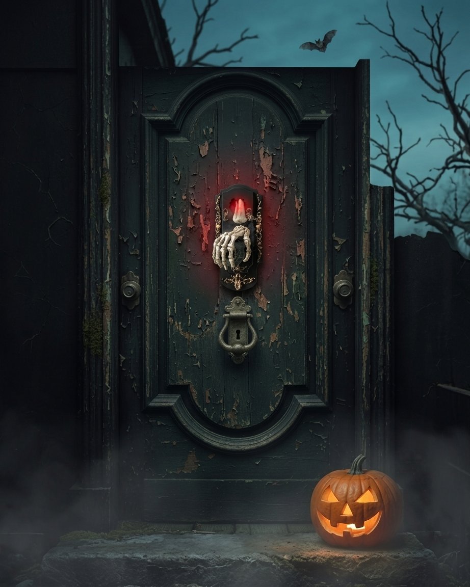 Skeleton Hand Doorbell Prop with Motion Sensor, Sound and Light
