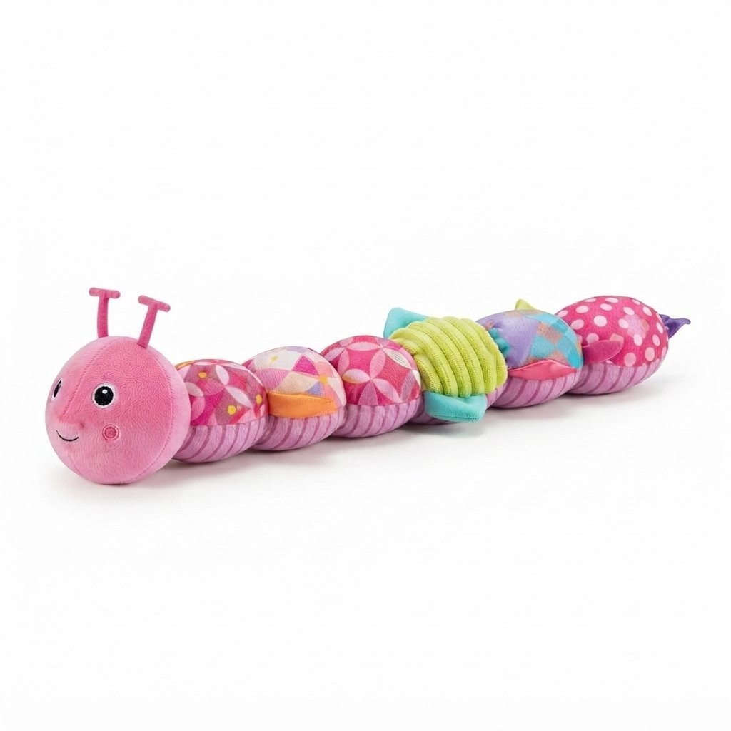 Soft Caterpillar Rattle & Musical Toy