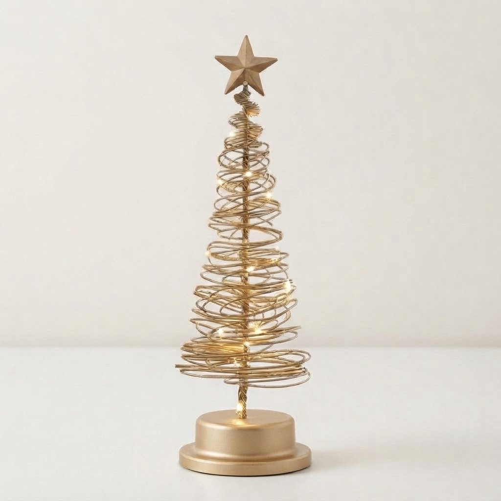 Spiral LED Christmas Tree, 33 cm