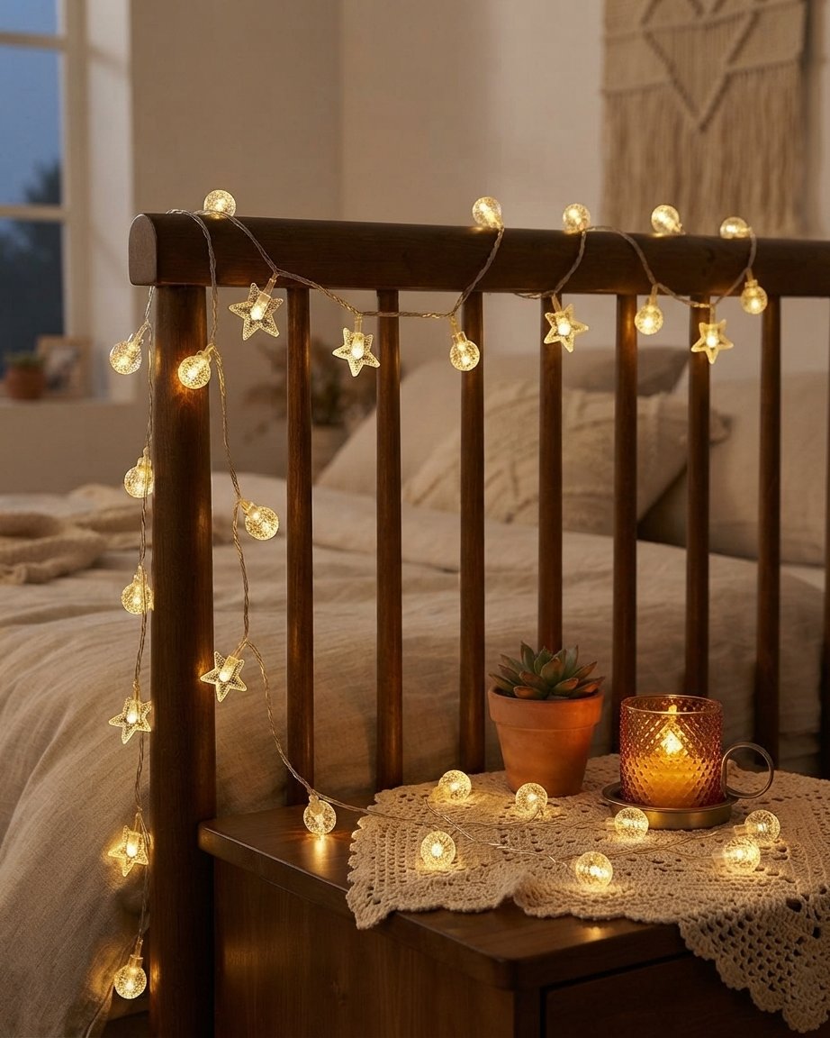 Star & Moon LED Fairy String Lights