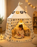 Star Print Kids Indoor Play Tent