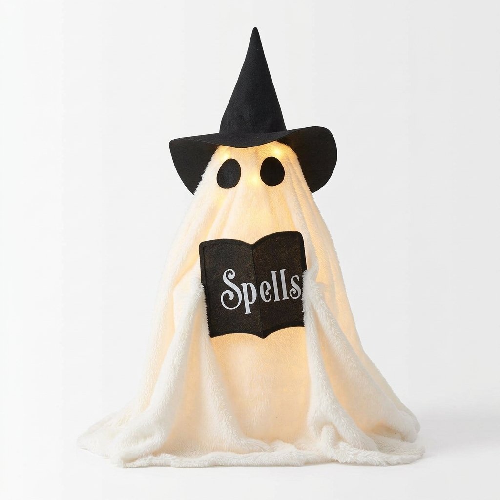 Wanda the Witch Ghost Outdoor LED Halloween Figure with 6-Hour Timer