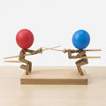 Wooden Balloon Fencing Game for Two