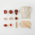 Wooden Cut & Play Food Set for Toddlers