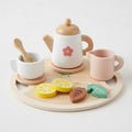 Wooden Tea Party Play Set with Tray